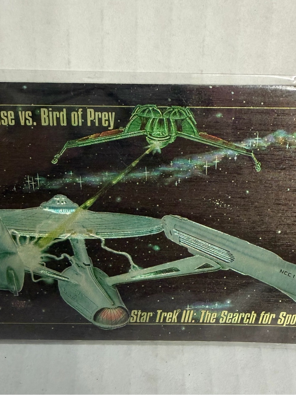 1993 Skybox Master Series Spectra Star Trek III Holographic Enterprise #S-4 Card